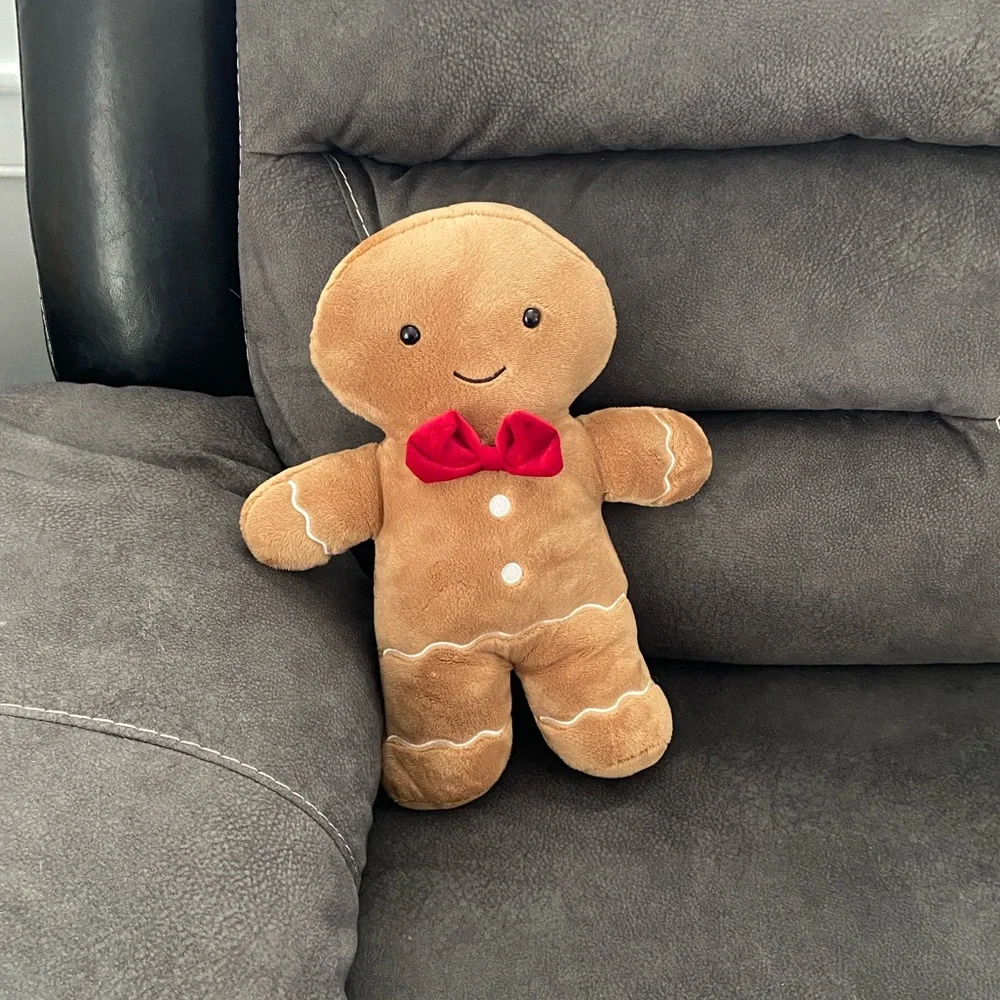 Gingerbread man Pillow Holiday Christmas Decorative Pillow